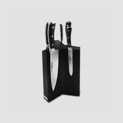 Набор из 6-ти кухонных ножей на подставке из бука, серия Classic Ikon, WUESTHOF, Золинген, Германия, Наборы ножей с подставкой