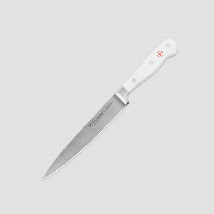 Нож кухонный для резки мяса 16 см, серия White Classic, WUESTHOF, Золинген, Германия, Ножи для тонкой нарезки ветчины