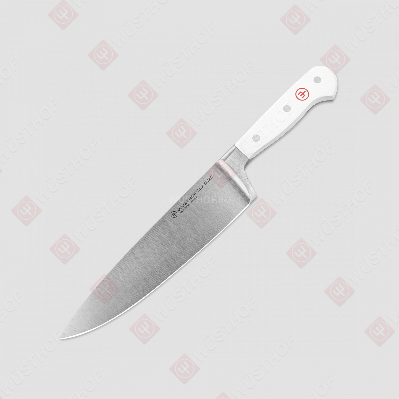 Профессиональный поварской кухонный нож «Шеф» 20 см, серия White Classic, WUESTHOF, Золинген, Германия