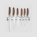 Набор из 6-ти кухонных ножей на магнитном держателе, серия Epicure, WUESTHOF, Золинген, Германия