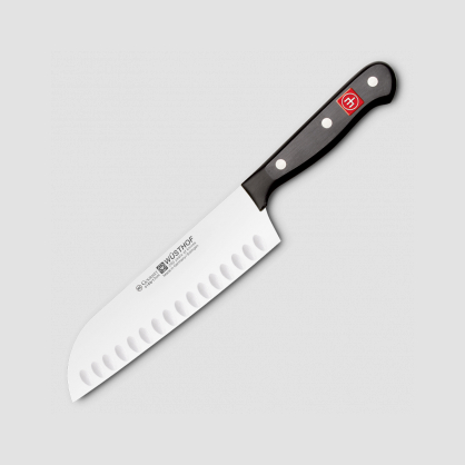 Нож кухонный сантоку с углублениями на кромке 17 см, серия Gourmet, WUESTHOF, Золинген, Германия, Ножи поварские (в японском стиле)