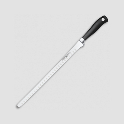 Нож для тонкой нарезки рыбы с углублениями на кромке 32 см, серия Grand Prix II, WUESTHOF, Золинген, Германия, Ножи для тонкой нарезки рыбы