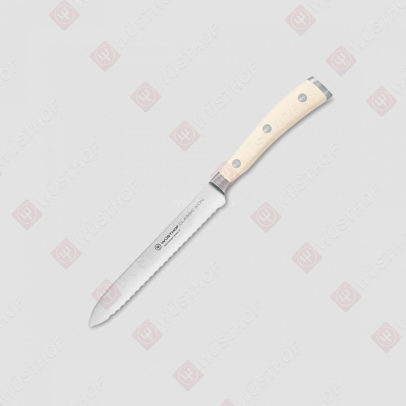 Нож кухонный для бутербродов 14 см, серия Ikon Cream White, WUESTHOF, Золинген, Германия
