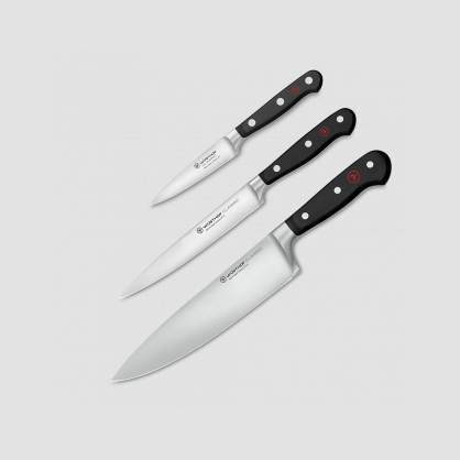 Набор кухонных ножей 3 предмета, серия Classic, WUESTHOF, Золинген, Германия, Наборы ножей без подставки