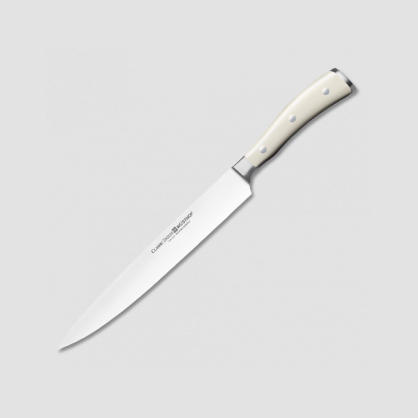 Нож кухонный для резки мяса 23 см, серия Ikon Cream White, WUESTHOF, Золинген, Германия, Ножи для тонкой нарезки мяса