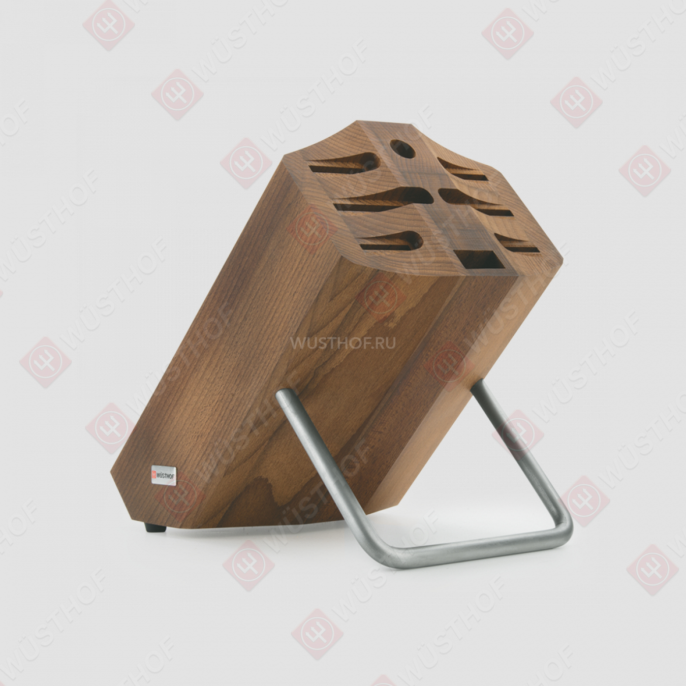 Подставка под 6 ножей, ножницы, мусат, цвет светлое дерево, серия Knife blocks, WUESTHOF, Золинген, Германия