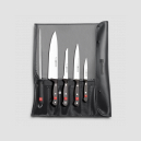 Набор для повара: 4 ножа, мусат, и чехол, серия Gourmet, WUESTHOF, Золинген, Германия