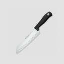 Нож кухонный Сантоку с углублениями на кромке 17 см, серия Silverpoint, WUESTHOF, Золинген, Германия