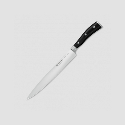Нож кухонный для резки мяса 23 см, серия Classic Ikon, WUESTHOF, Золинген, Германия, Ножи для тонкой нарезки ветчины