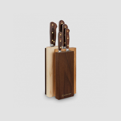 Набор кухонных ножей 6 штуки на деревянной подставке, серия Crafter, WUESTHOF, Золинген, Германия, Crafter