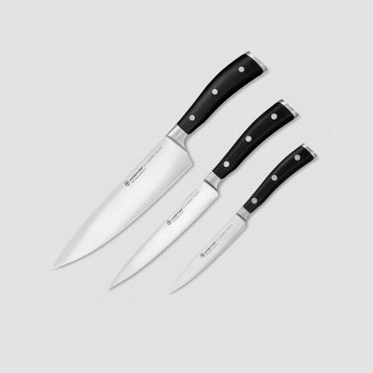 Набор из 3-х кухонных ножей «поварская тройка», серия Classic Ikon, WUESTHOF, Золинген, Германия, Наборы ножей без подставки